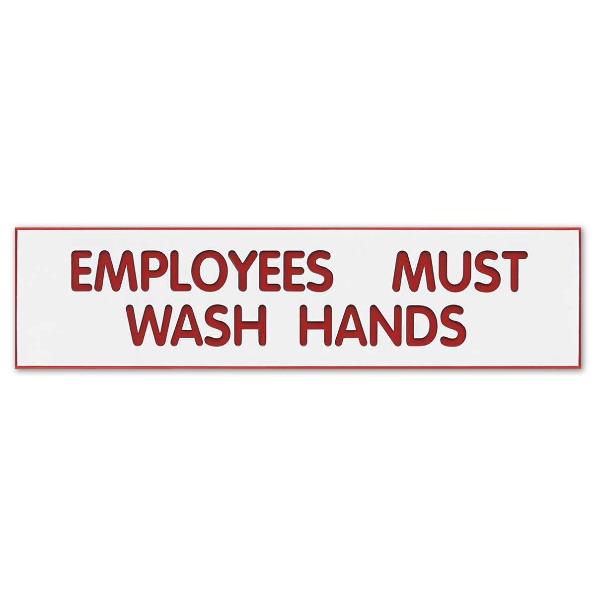EMPLOYEES MUST WASH HANDS - Plastic Sign - 098002