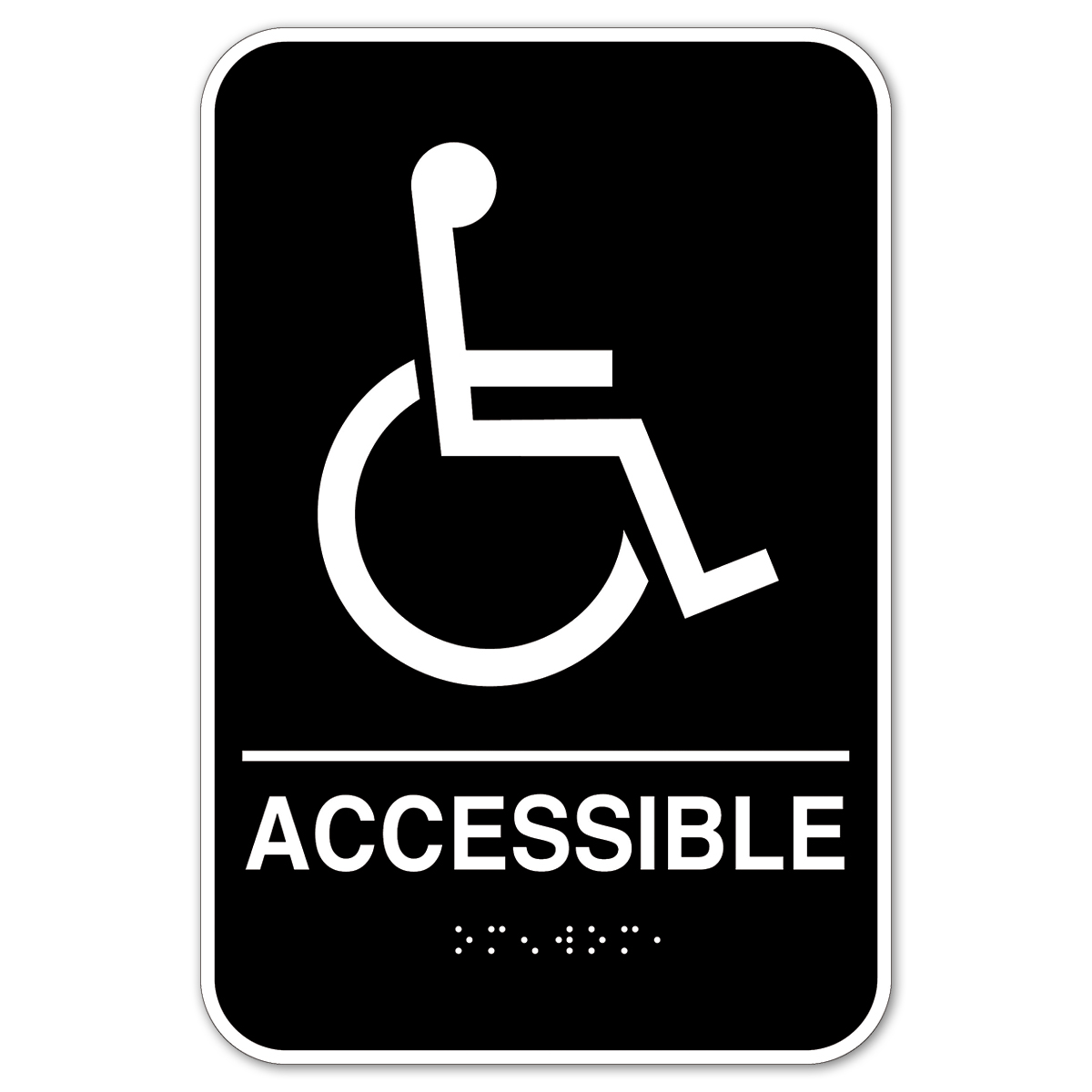 Wheelchair ACCESSIBLE|Braille - 098094A