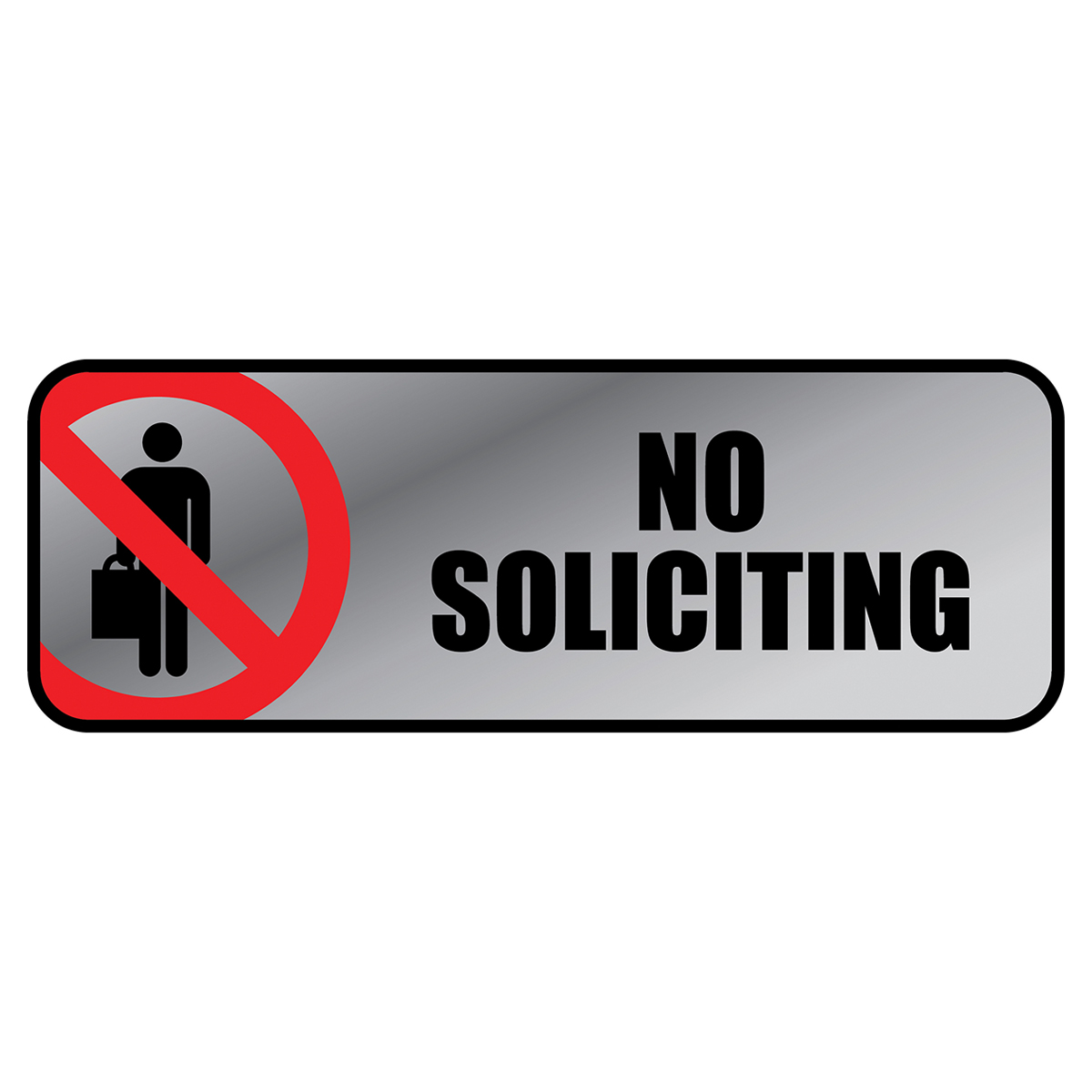 NO SOLICITING - Metal Sign - 098208