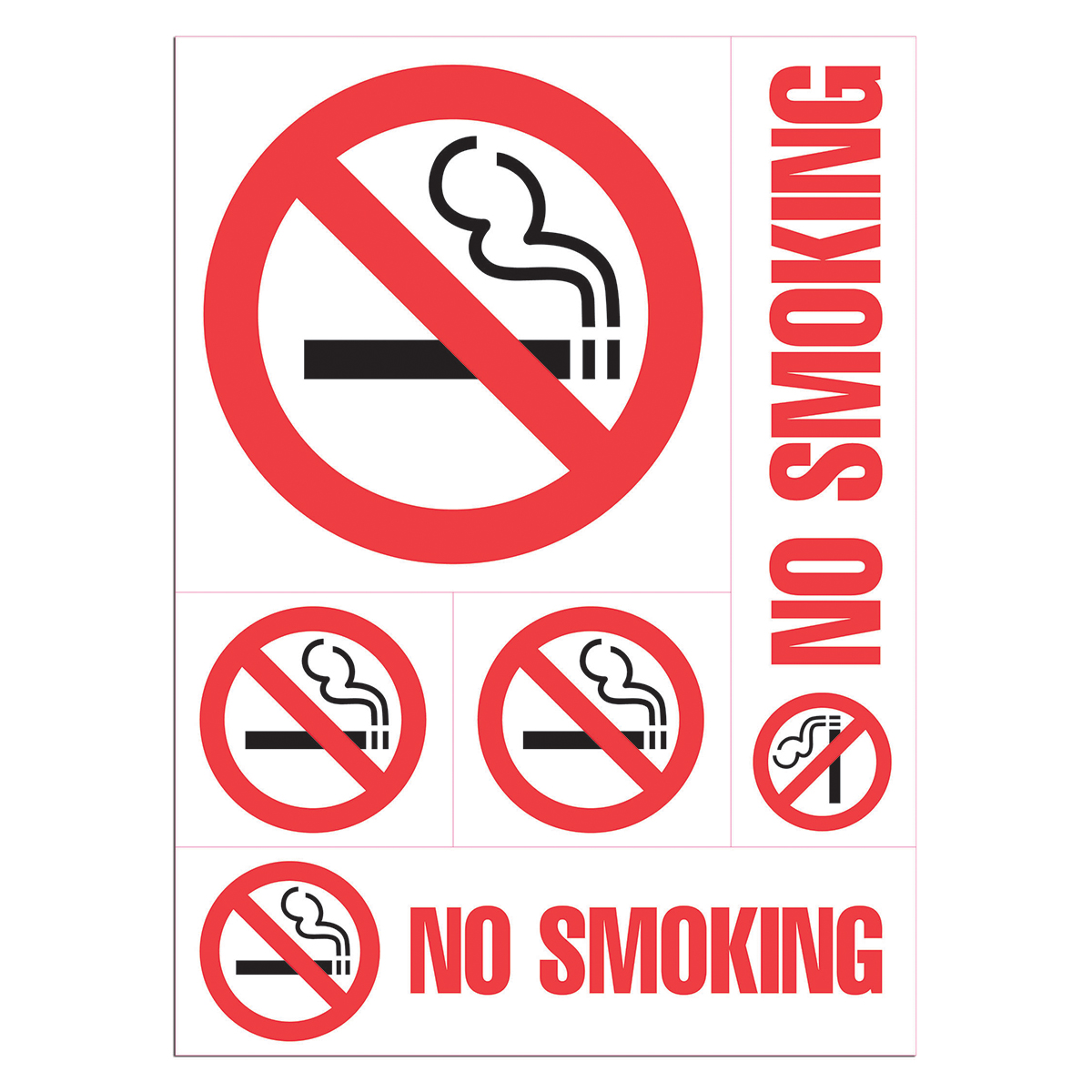 NO SMOKING - Decal Combo - 098267