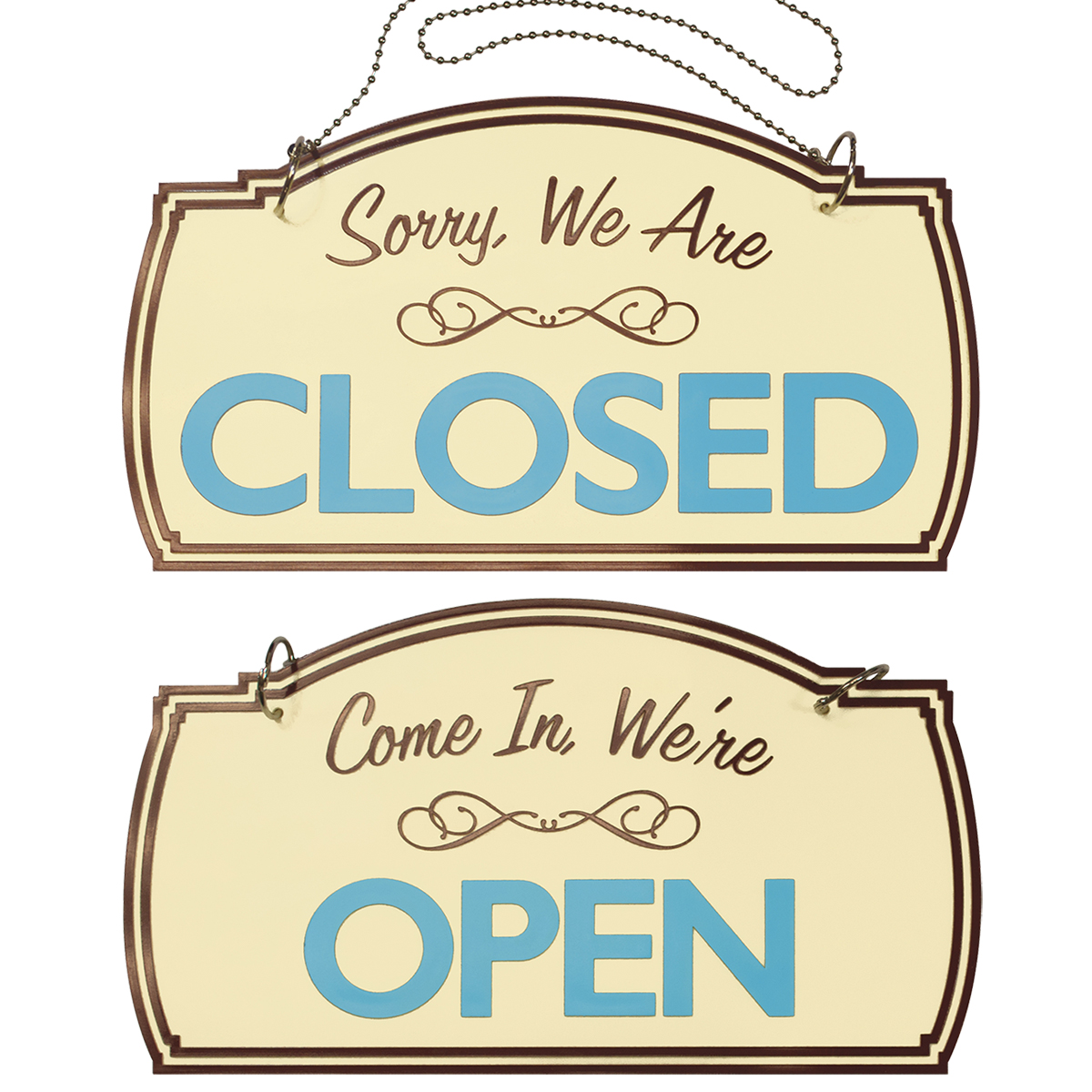 OPEN|CLOSED Boutique Style Sign - 098380